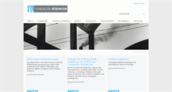 Desktop Screenshot of fundacaorobinson.pt